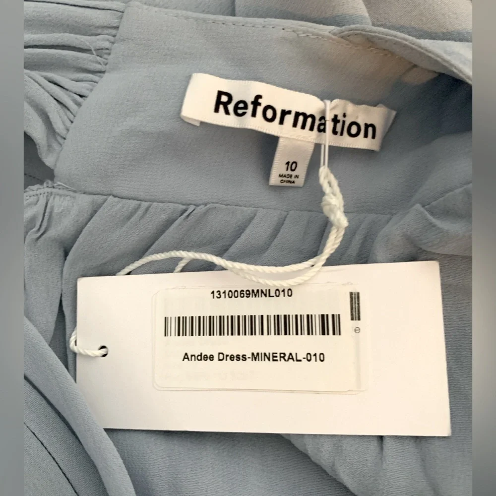 Reformation Andee maxi dress in Mineral blue